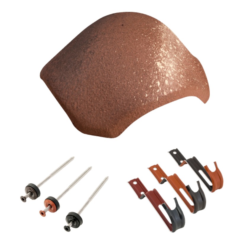 Bramac elosztó kúpcserép rögzítőkkel - Magico