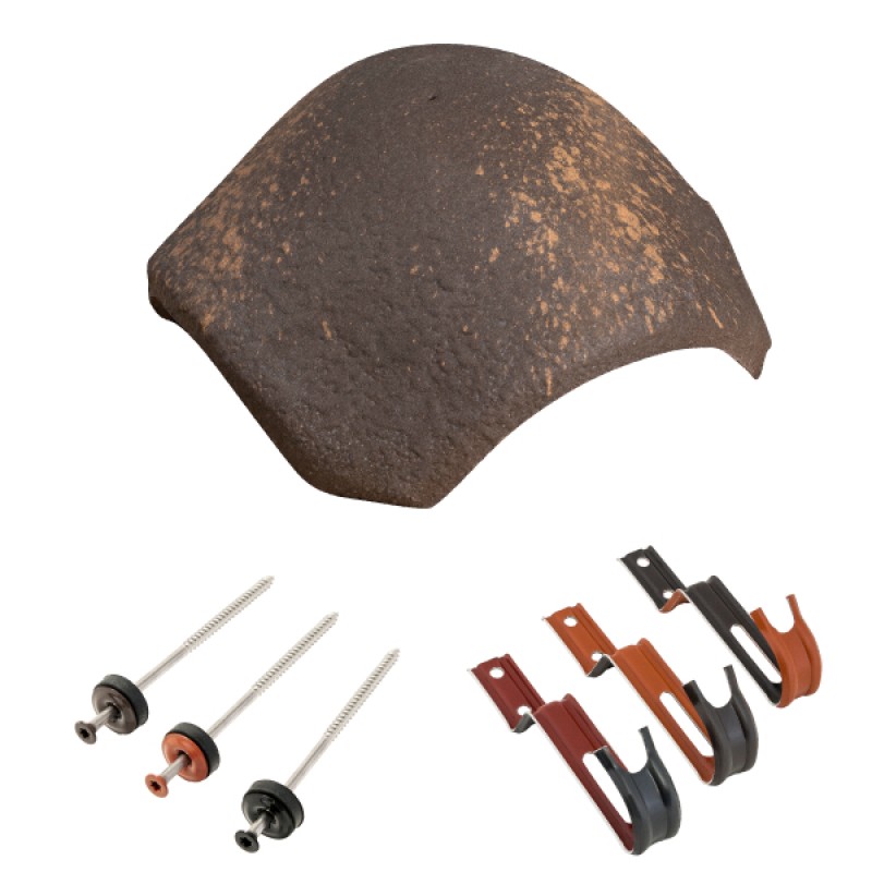 Bramac elosztó kúpcserép rögzítőkkel - Montano