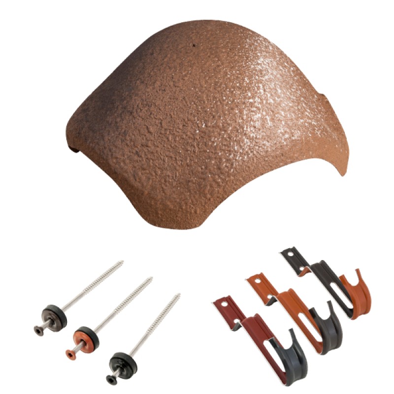 Bramac elosztó kúpcserép rögzítőkkel - Vecchio