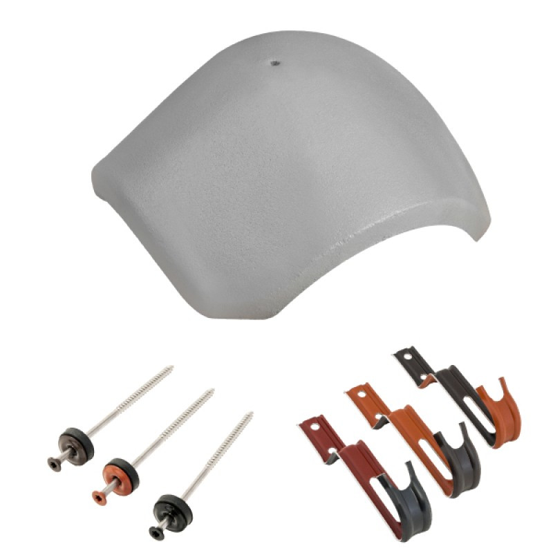 Bramac elosztó kúpcserép rögzítőkkel - Platina