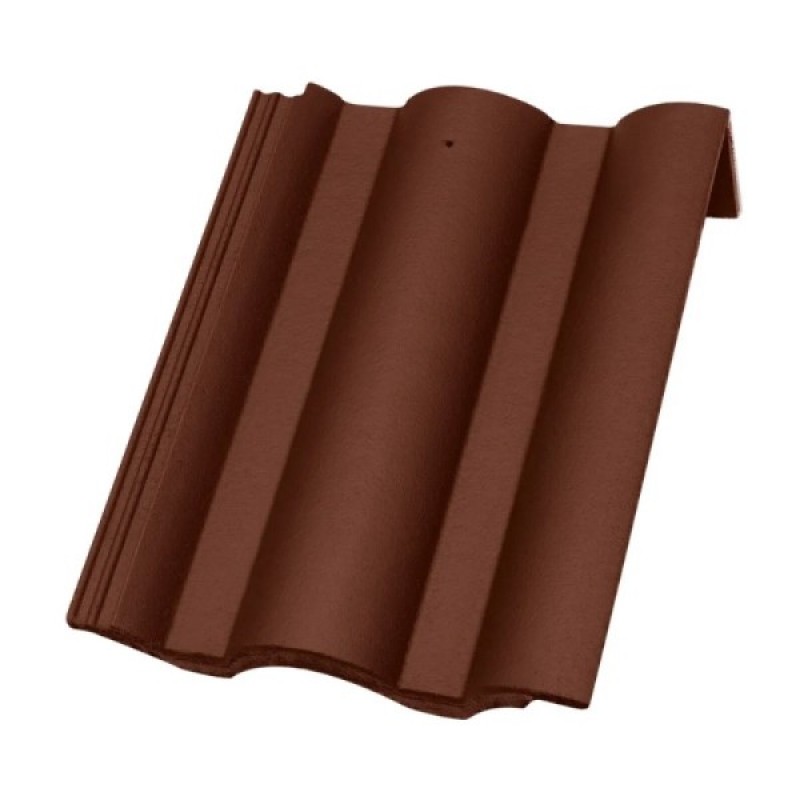 Terrán félnyeregtető cserép - Barna